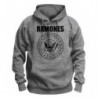 RAMONES - PRESIDENTIAL SEAL GREY (FELPA CON CAPPUCCIO UNISEX TG. M)