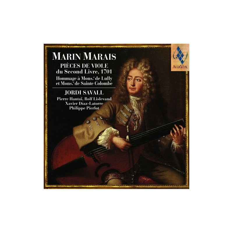 PIECES DE VIOLE DU SECOND LIVRE 1701     JORDI SAVALL, BAJO DE VIOLA PIERRE HANTA´, C