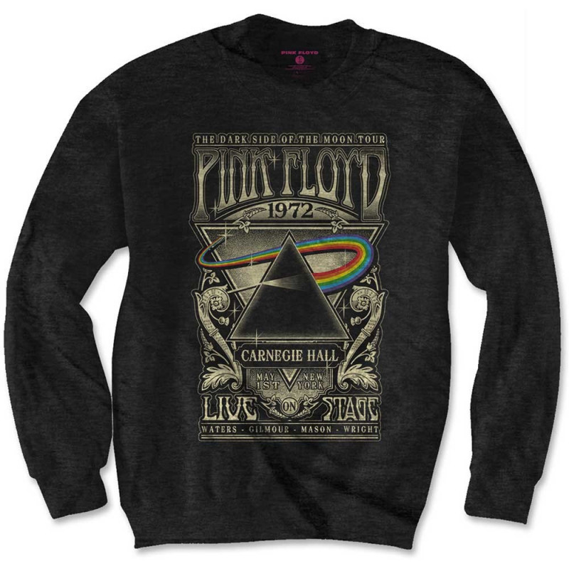 PINK FLOYD - CARNEGIE HALL POSTER (FELPA UNISEX TG. 2XL)