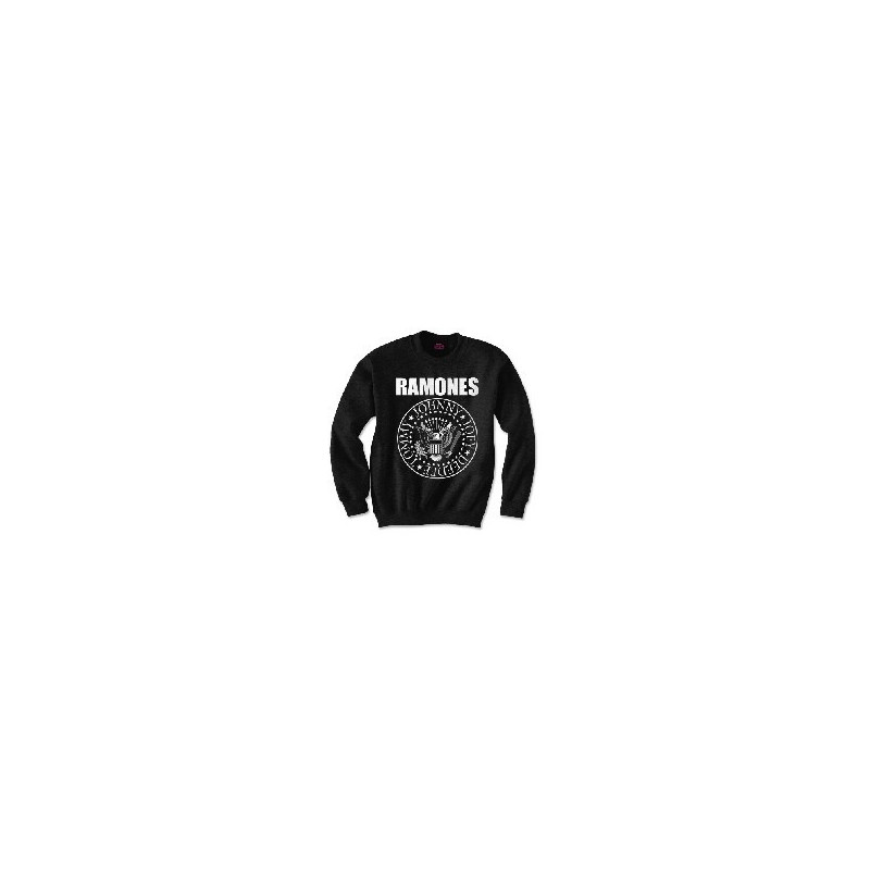 RAMONES PRESIDENTIAL SEAL MENS BLK SWEATSHIRT: LARGE