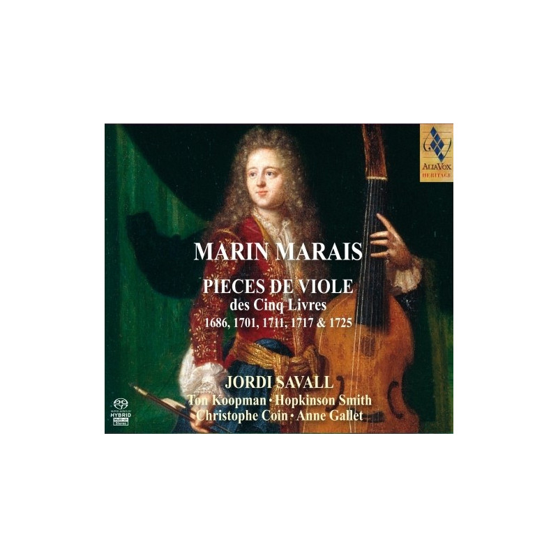 PIECES DE VIOLE DES CINQ LIVRES 1686, 1701, 1711, 1717, 1725     J.SAVALL, T.KOOPMAN, H.SM