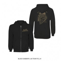 BLACK SABBATH - TOUR 78' (FELPA CON CAPPUCCIO UNISEX TG. S)