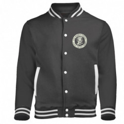 GAS MONKEY GARAGE - LOGO BASEBALL STYLE VARSITY JACKET (GIACCA UNISEX TG. L)