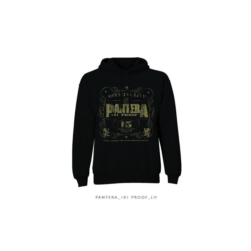 PANTERA 101 PROOF PULLOVER HOODIE BLACK