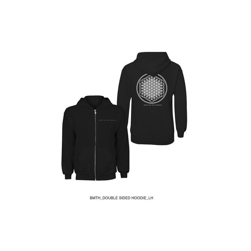 BRING ME THE HORIZON - FLOWER OF LIFE (FELPA CON CAPPUCCIO UNISEX TG. S)