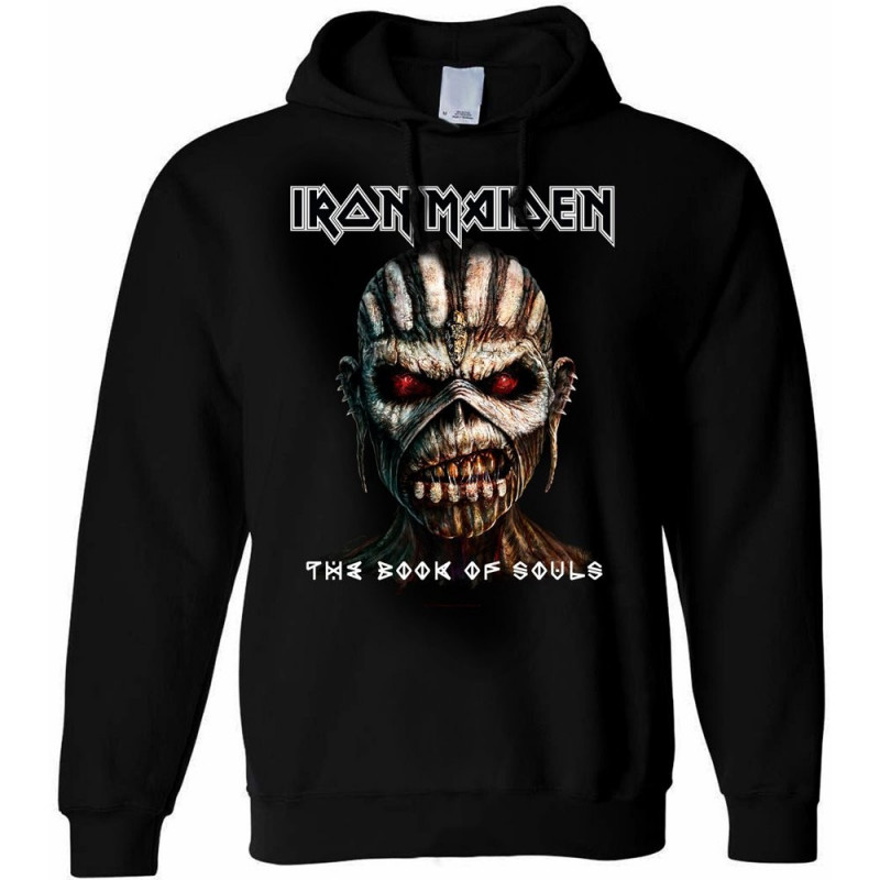 IRON MAIDEN - BOOK OF SOULS (FELPA CON CAPPUCCIO UNISEX TG. M)