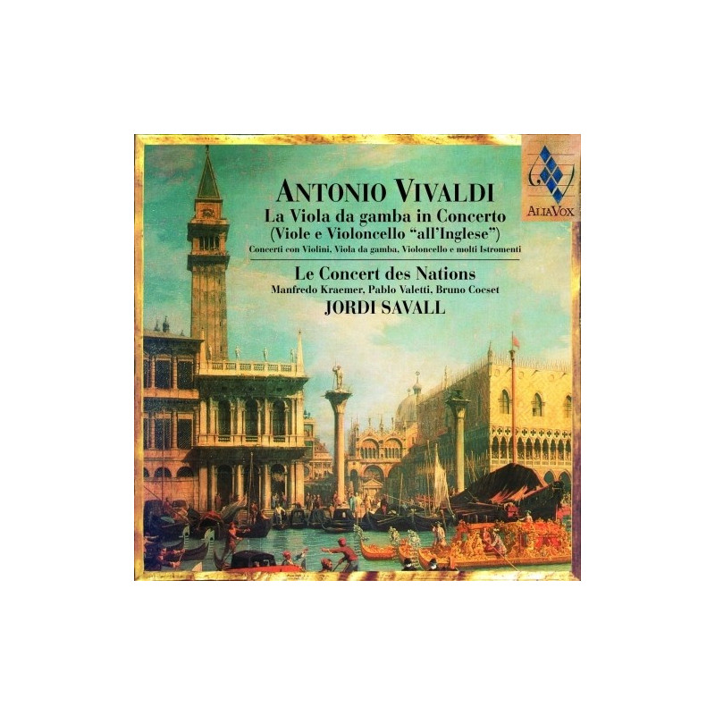 LA VIOLA DA GAMBA IN CONCERTO : CONCERTORV 546, 565, 579, 544, 578, 580, 555  SAVALL JORDI