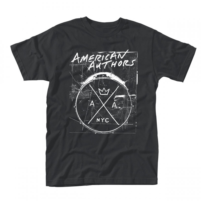 AMERICAN AUTHORS - DRUMS (T-SHIRT UNISEX TG. M)