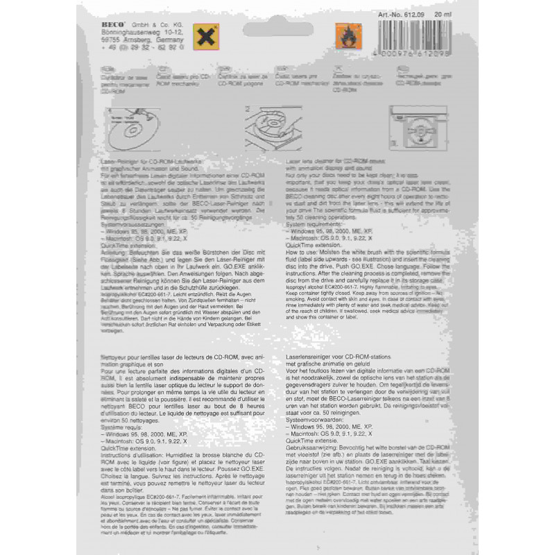 PULISCI DVD BLURAY E CD - CD SPAZZOLINO
