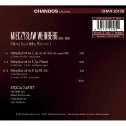 WEINBERG: STRING QUARTETS, VOL.1