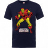 IRON MAN POSE BOYS NAVY TS: 7 - 8 YEARS