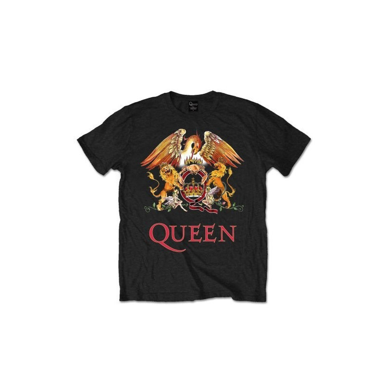 QUEEN MEN'S TEE: CLASSIC CREST (MEDIUM)