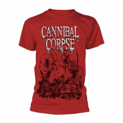 CANNIBAL CORPSE PILE OF SKULLS 2018 (RED) TS