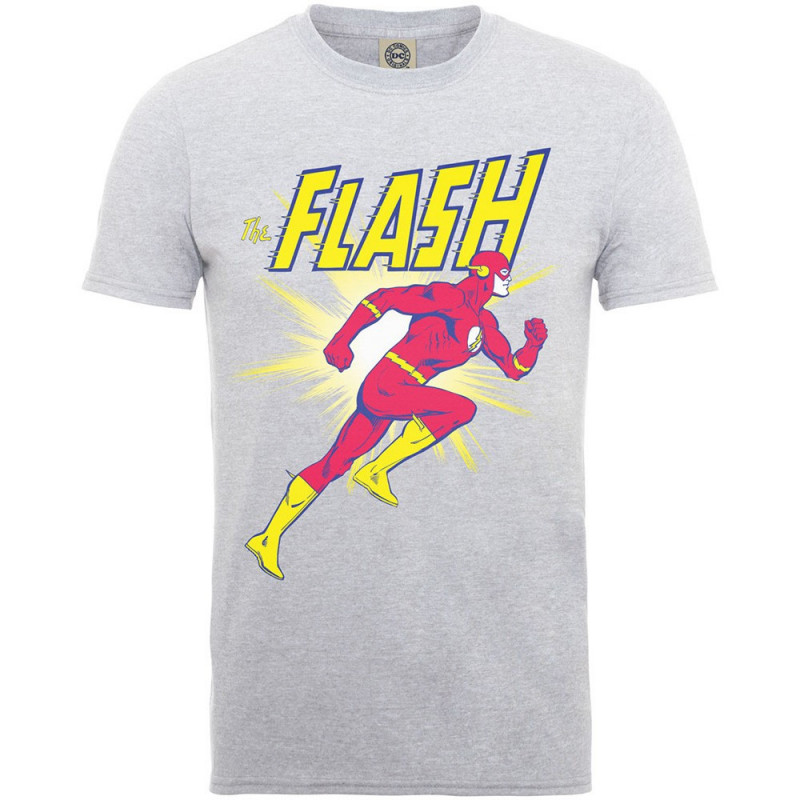 DC COMICS - ORIGINALS FLASH RUNNING GREY (T-SHIRT BAMBINO 5/6 ANNI)