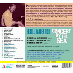 CONCERT BY THE SEA (+ 10 BONUS TRACKS)