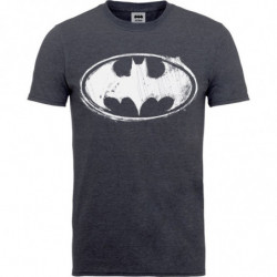 DC BATMAN SKETCH LOGO BOYS NAVY TS: 12 - 13 YEARS