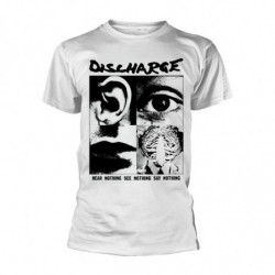 DISCHARGE HEAR NOTHING (WHITE) TS