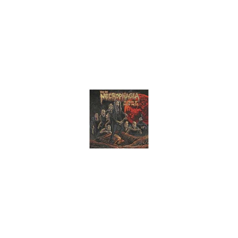 HERE LIES NECROPHAGIA 35 YEARS OF DEATH