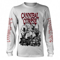 CANNIBAL CORPSE PILE OF SKULLS 2018 (WHITE) LS