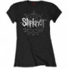 SLIPKNOT LADIES FASHION TEE: LOGO STAR (LARGE) BLACK LADIES FASHION TEE