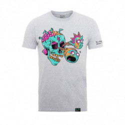 RICK AND MORTY X ABSOLUTE CULT EYEBALL SKULL (HEATHER GREY)