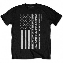 MALCOLM X MEN'S TEE: FREEDOM FLAG (X-LARGE)