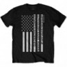 MALCOLM X MEN'S TEE: FREEDOM FLAG (X-LARGE)