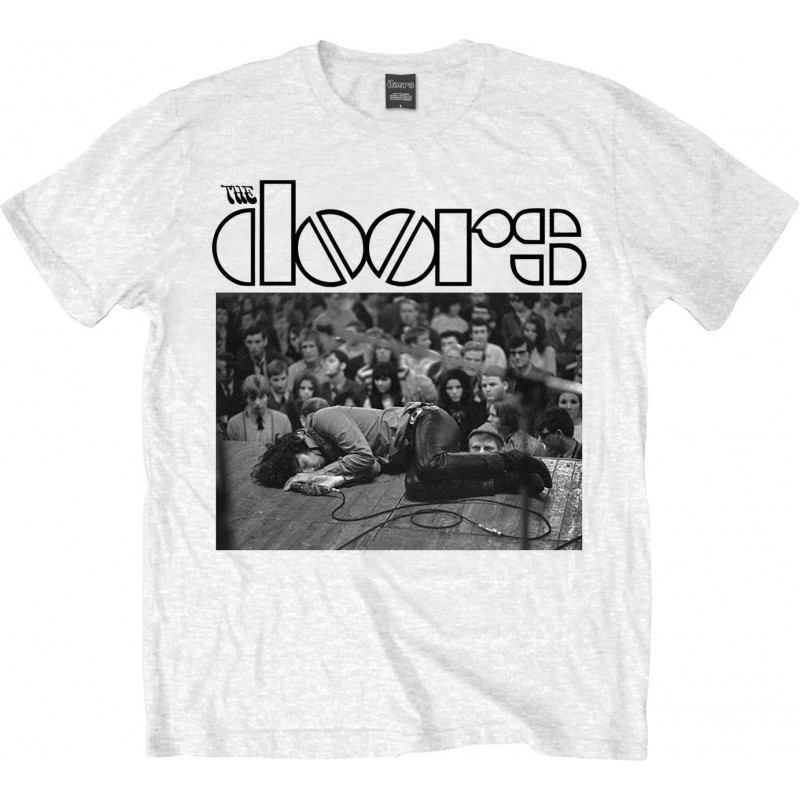 DOORS (THE) - JIM ON FLOOR WHITE (T-SHIRT UNISEX TG. XL)