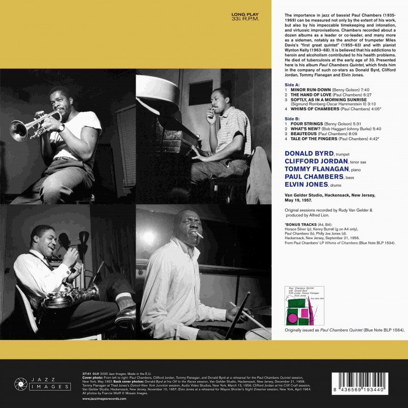 PAUL CHAMBERS QUINTET [GATEFOLD LP]
