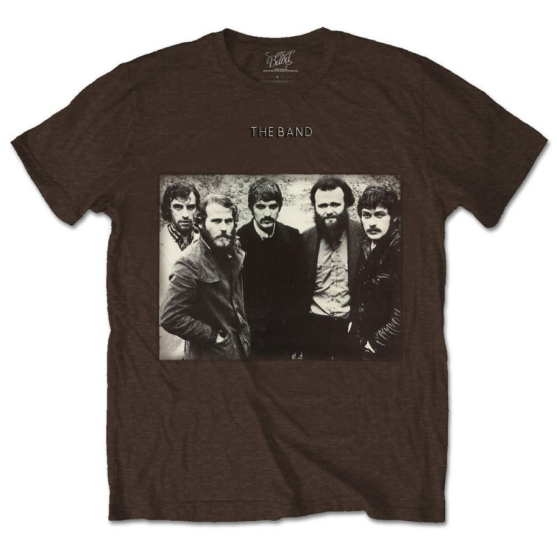 THE BAND MEN'S TEE: GROUP PHOTO (MEDIUM) BROWN MENS TEE