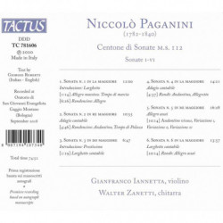 PAGANINI: CENTONE DI SONATE M.S. 112 - S