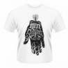 BIFFY CLYRO WHITE HAND T-SHIRT MENS: X-LARGE