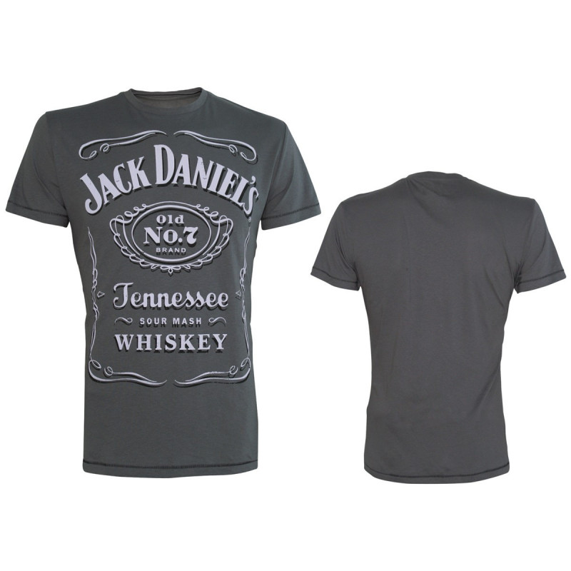 JACK DANIEL'S - GREY CLASSIC WHITE LOGO (UNISEX TG. S)