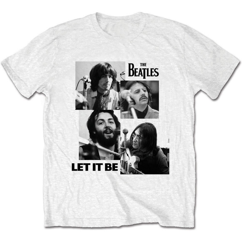 BEATLES (THE) - LET IT BE WHITE (T-SHIRT UNISEX TG. M)