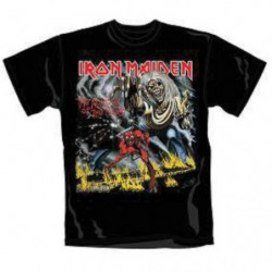 IRON MAIDEN MEN'S TEE: NUMBER OF THE BEAST (LARGE)