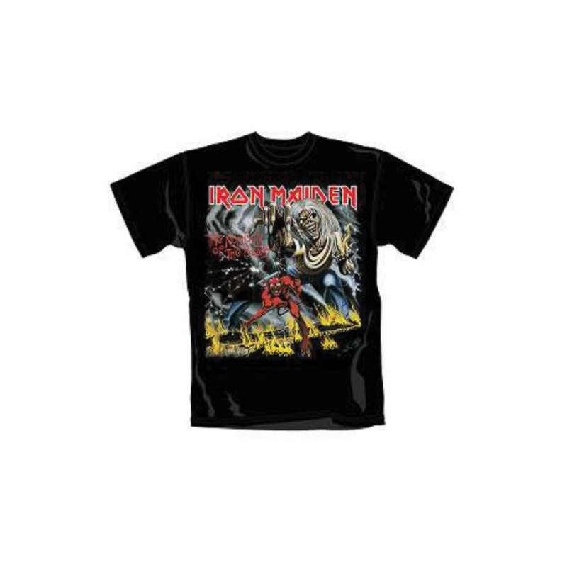 IRON MAIDEN MEN'S TEE: NUMBER OF THE BEAST (LARGE)