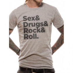 CID ORIGINALS - SEX DRUGS ROCK ROLL (T-SHIRT UNISEX TG. S)