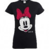 MICKEY MOUSE MINNIE BEATEN FACE LADIES BLK