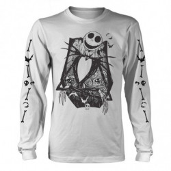 NIGHTMARE BEFORE CHRISTMAS, THE JACK CROSSED ARMS SLEEVE (WHITE)