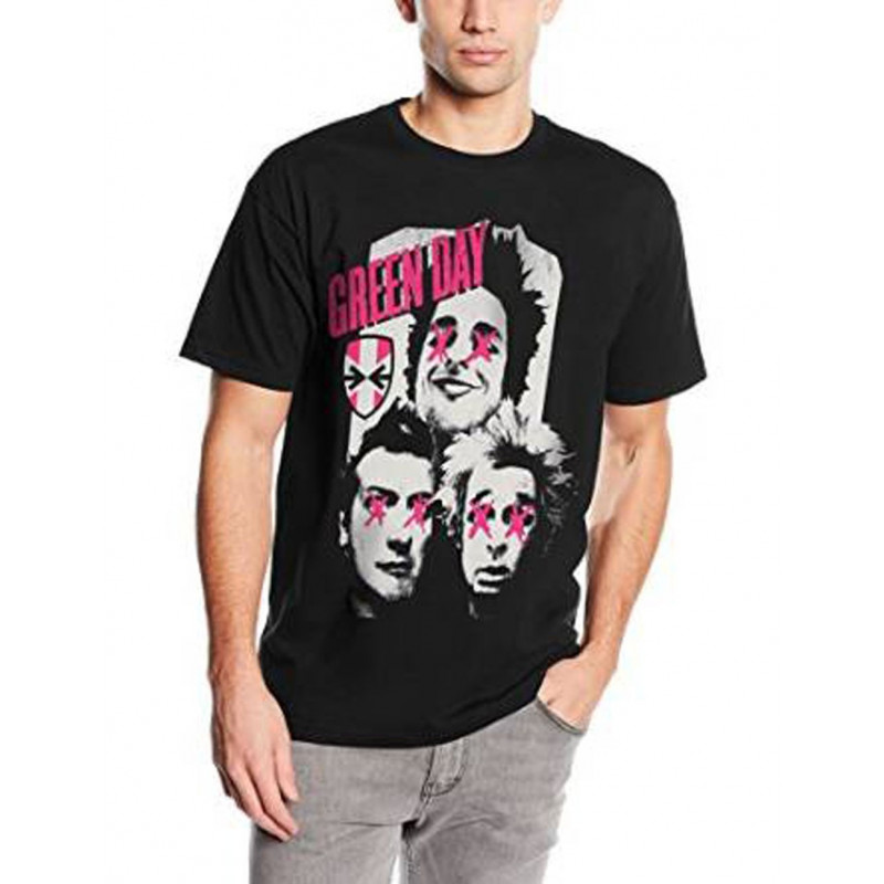 GREEN DAY - PATCHWORK BLACK (T-SHIRT UNISEX TG. L)