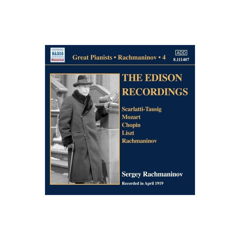 SERGEY RACHMANINOV - THE EDISON RECORDIN