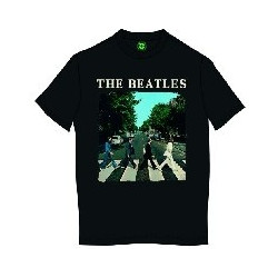 BEATLES (THE) - ABBEY ROAD & LOGO (T-SHIRT UNISEX TG. L)