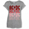 AC/DC LOGO FADE LADIES GREY