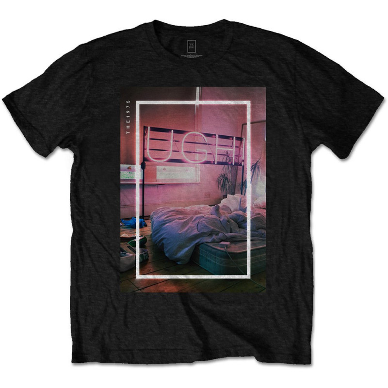 THE 1975 MEN'S TEE: UGH (MEDIUM) BLACK MENS TEE