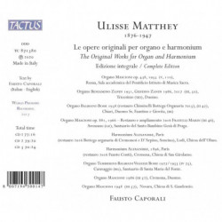 MATTHEY: LE OPERE ORIGINALI PER ORGANO E