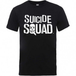DC COMICS MEN'S TEE: SUICIDE SQUAD LOGO (X-LARGE) BLACK MENS TEE