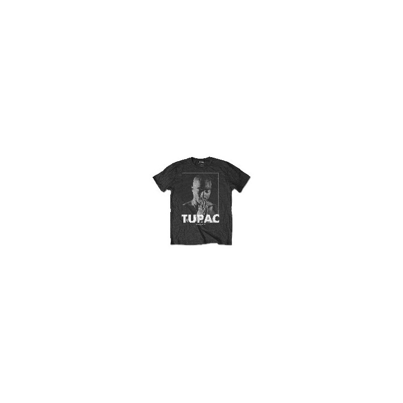 TUPAC - PRAYING GREY (T-SHIRT UNISEX TG. L)