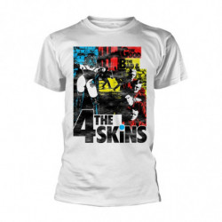 4 SKINS, THE THE GOOD THE BAD & THE 4 SKINS (WHITE) TS