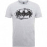 BATMAN SKETCH LOGO MENS HEATHER GREY TS: XXL