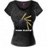 PINK FLOYD - ACID WASH MULTI-LOGO BLACK GREY (T-SHIRT DONNA TG. XL)